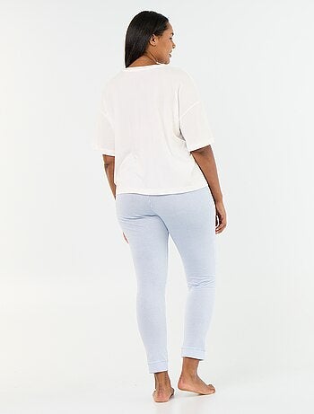 Pyjama long 2 pièces rayé