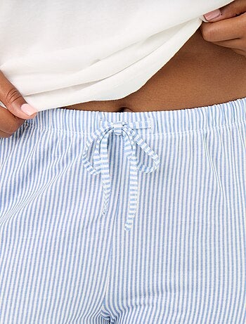 Pyjama long 2 pièces rayé