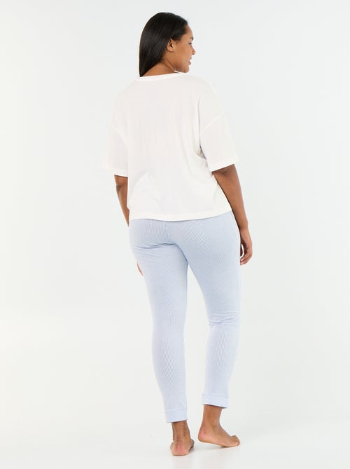 Pyjama long 2 pièces rayé - Kiabi Pyjama long 2 pièces rayé - Kiabi