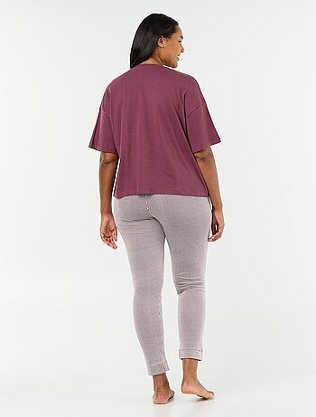 Pyjama long 2 pièces rayé