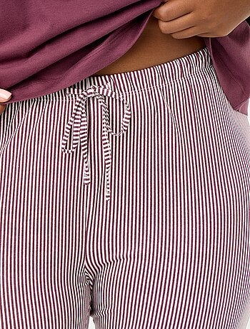 Pyjama long 2 pièces rayé