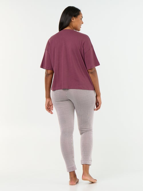 Pyjama long 2 pièces rayé - Kiabi Pyjama long 2 pièces rayé - Kiabi