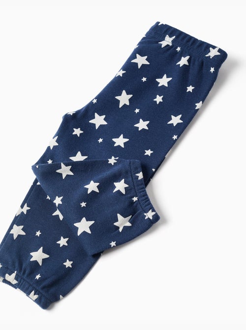 Pyjama long à motif d'étoiles - Kiabi