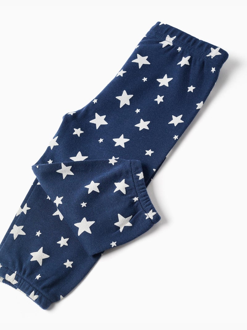 Pyjama long à motif d'étoiles Blanc - Kiabi
