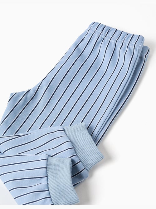 Pyjama long à rayures - Kiabi