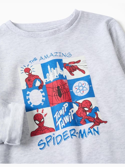Pyjama long avec imprimé Spider-Man qui brille dans le noir - Kiabi