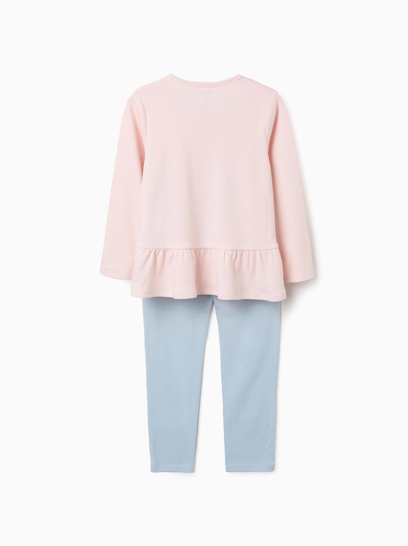 Pyjama long avec imprimé Stitch qui brille dans le noir Rose clair - Kiabi