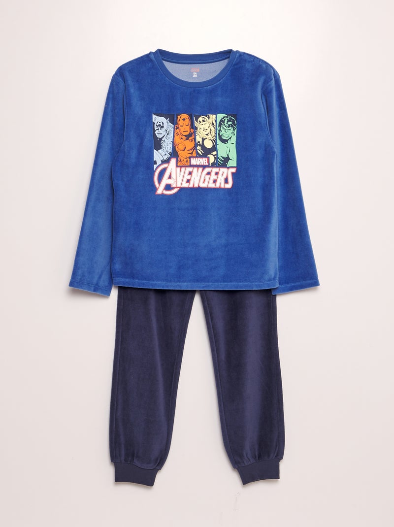 Pyjama long 'Avengers' 'Marvel' - 2 pièces Bleu - Kiabi