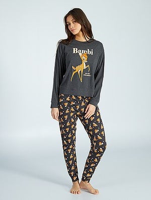 Pyjama Femme En Satin Rayé – Haut à Boutons Et Pantalon Long, Doux, Confortable Pour La Nuit Et La Maison