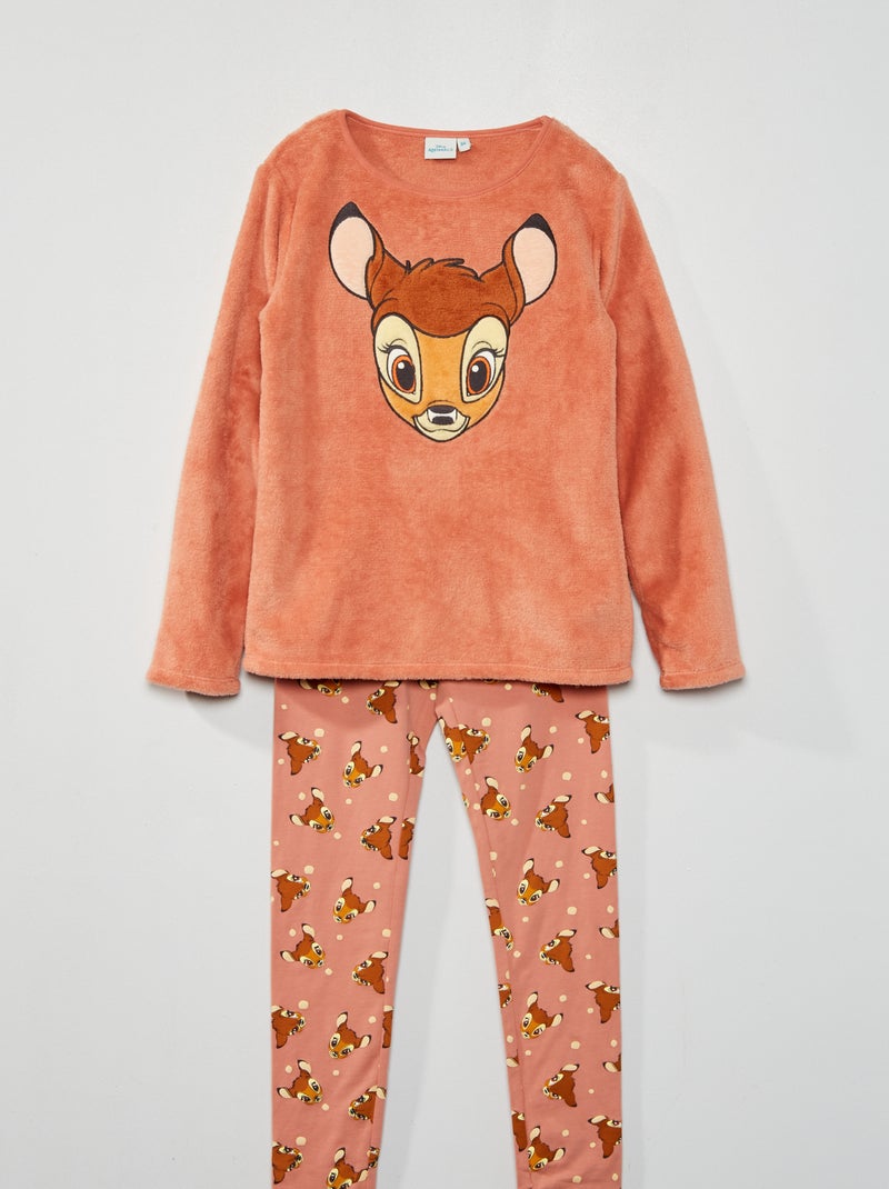 Pyjama long 'Bambi' de 'Disney' 2 pièces Rose - Kiabi