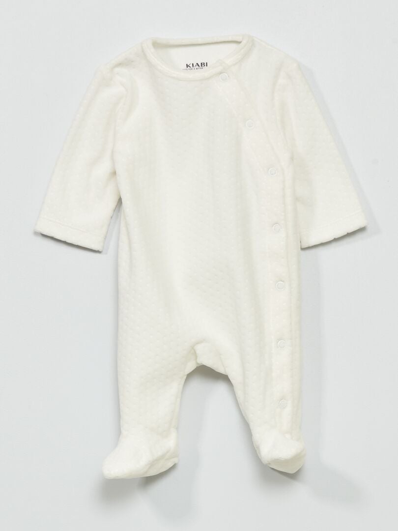 Pyjama long bébé Blanc - Kiabi