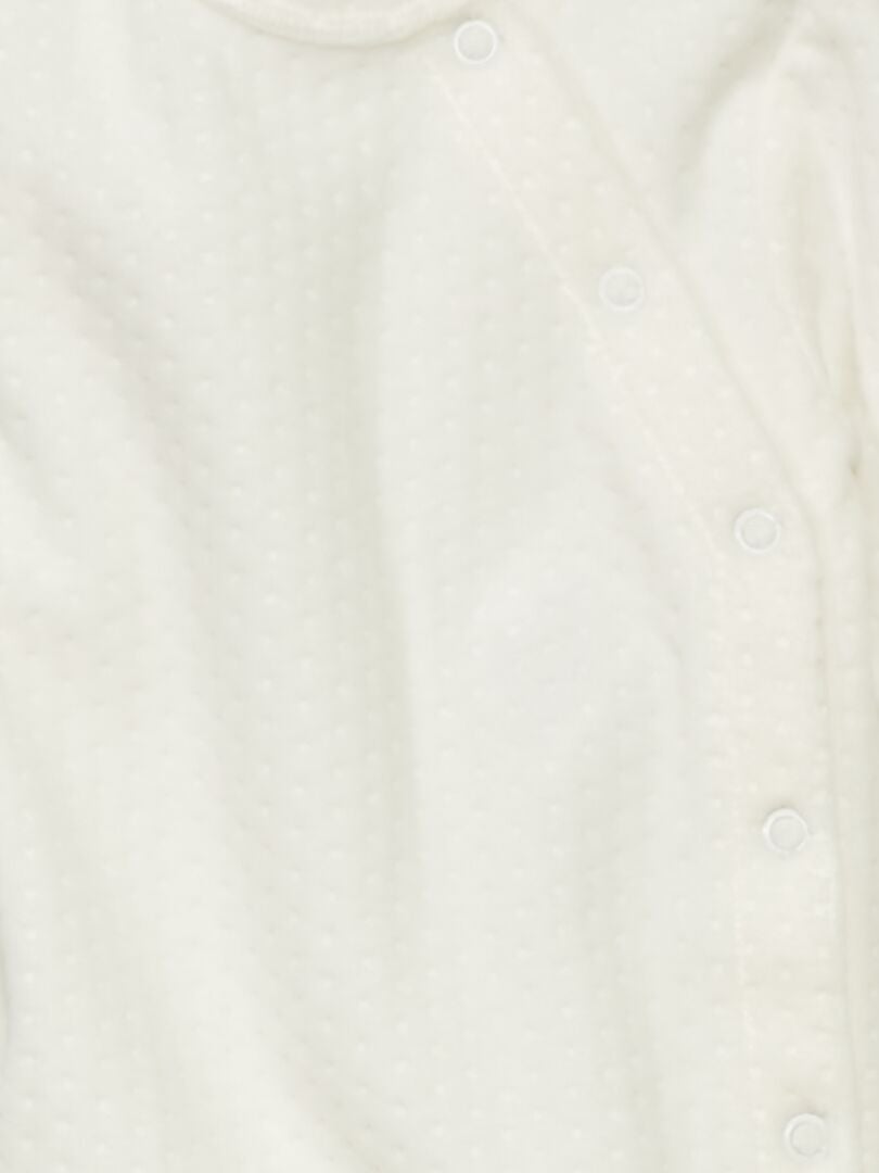 Pyjama long bébé Blanc - Kiabi