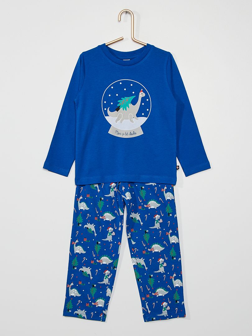 Pyjama long bleu - Kiabi
