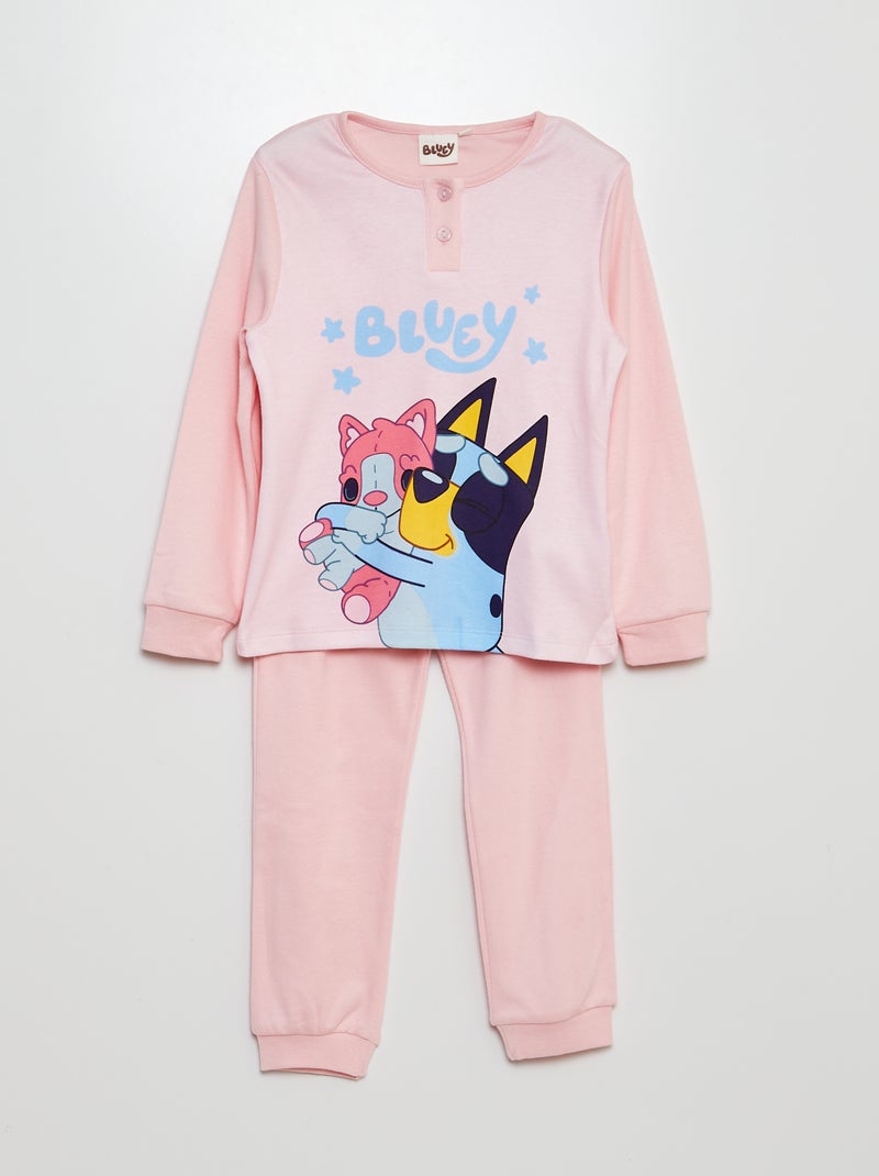 Pyjama long 'Bluey' t-shirt + pantalon - 2 pièces Rouge - Kiabi