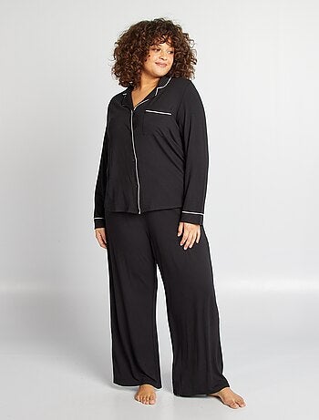 Pyjama long chemise + pantalon - 2 pièces