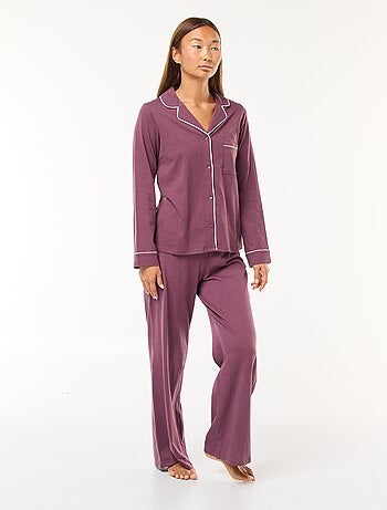 Pyjama long chemise + pantalon - 2 pièces