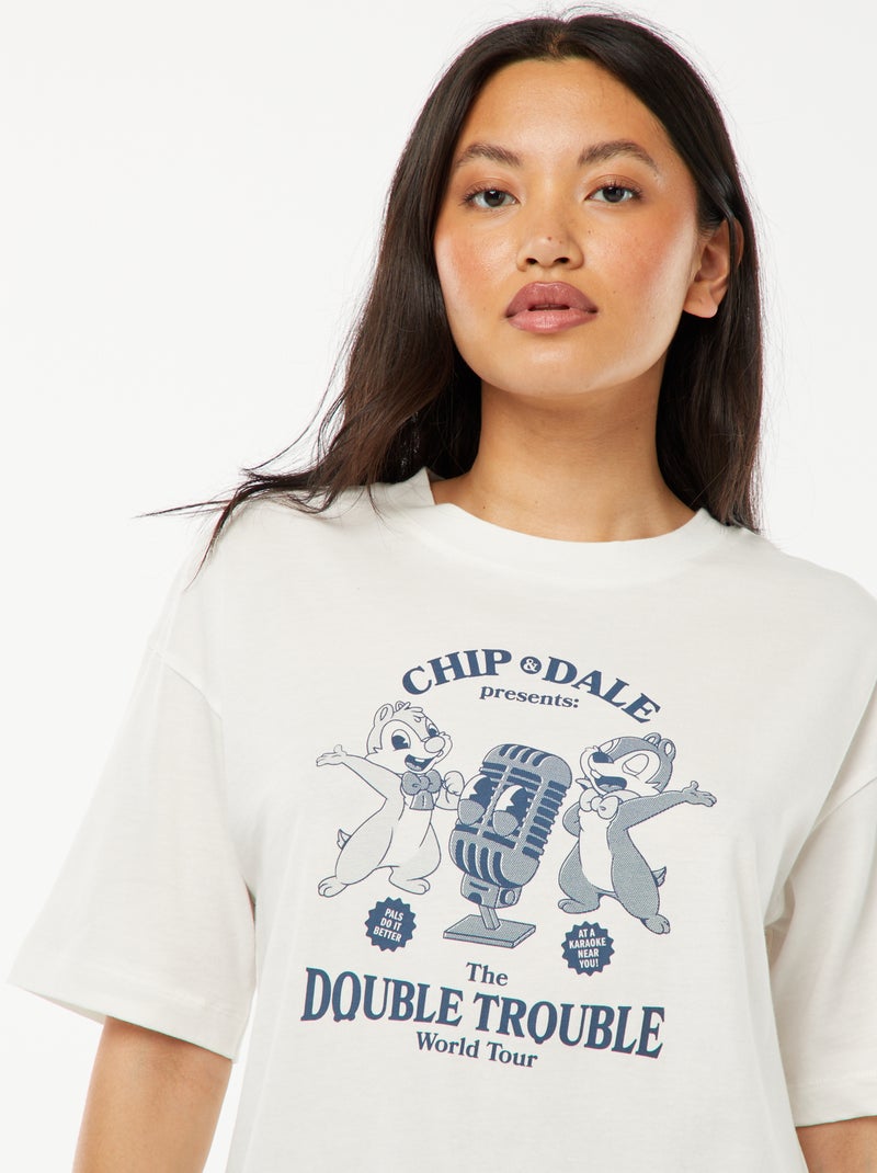 Pyjama long 'Chip & Dale' - 2 pièces Bleu - Kiabi