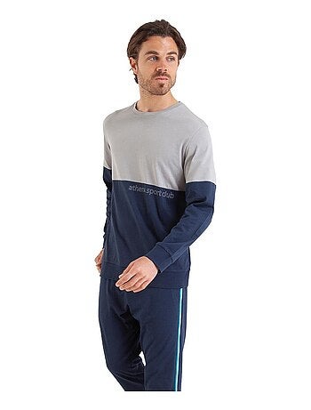 Pyjama long col rond homme Club Athena