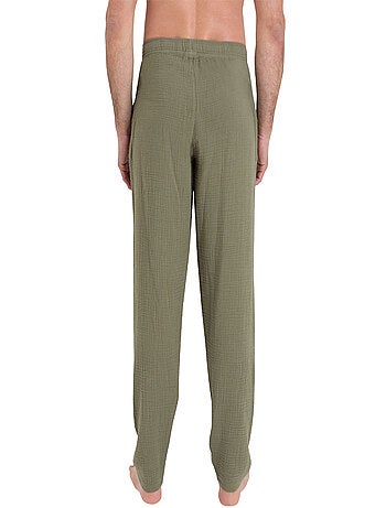 Pyjama long col rond homme Easy coton Athena