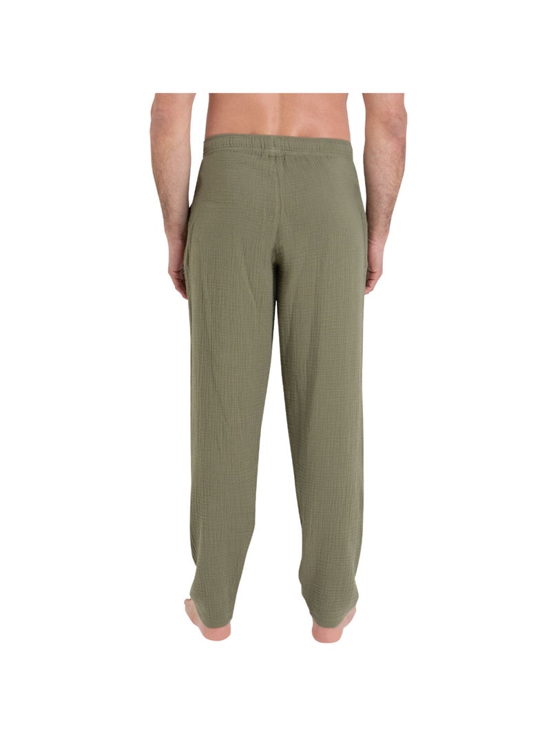 Pyjama long col rond homme Easy coton Athena Multicolore - Kiabi