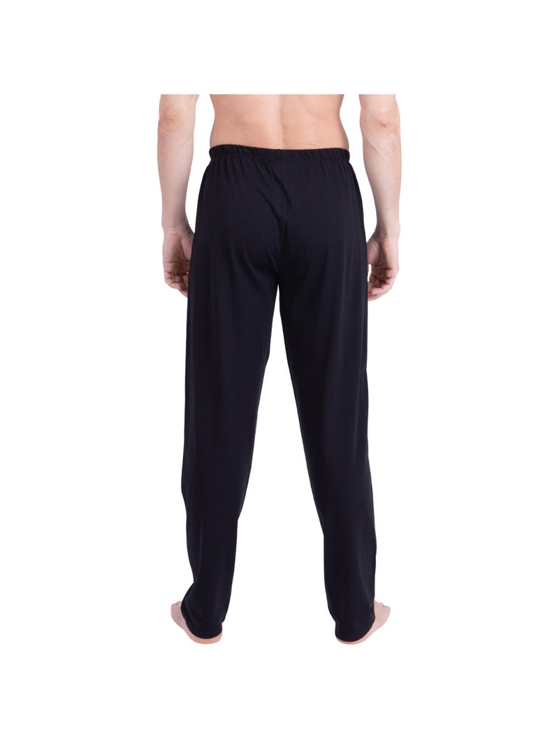 Pyjama long col rond homme Ecopack Construction Athena Bleu Noir - Kiabi