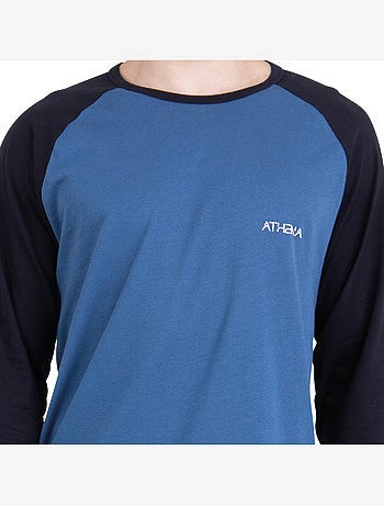 Pyjama long col rond homme ecopack construction athena