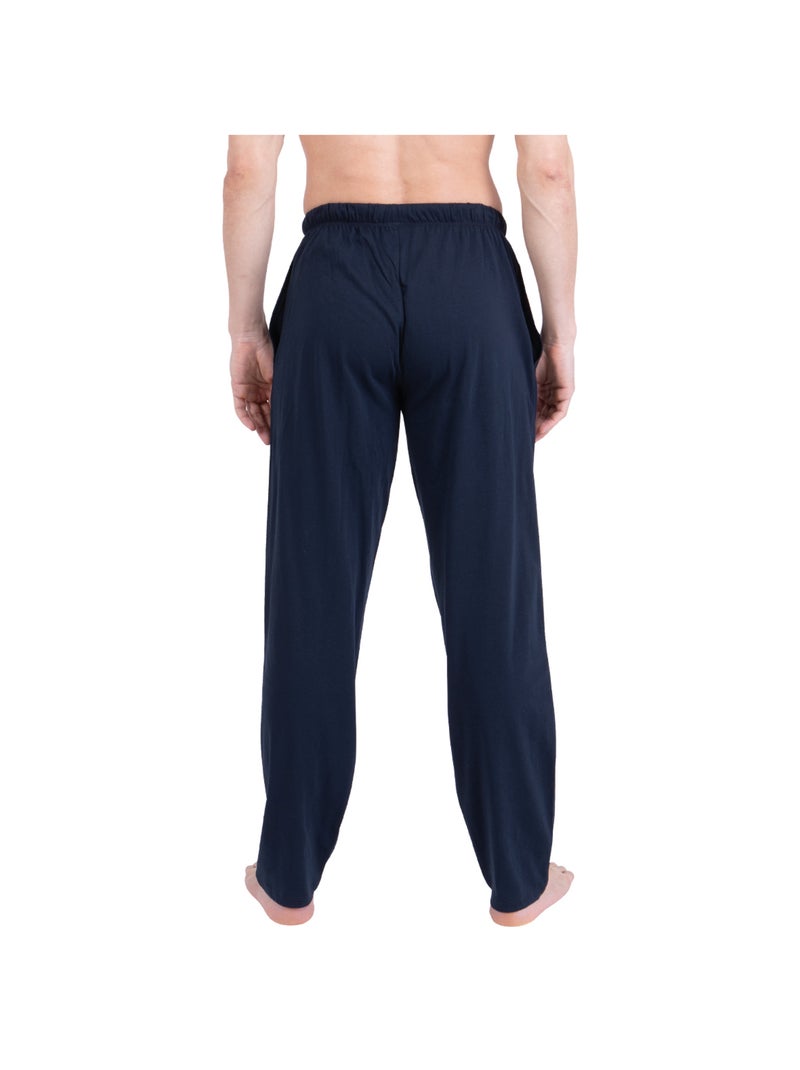 Pyjama long col rond homme Rayures Ocean Club Athena Bleu - Kiabi