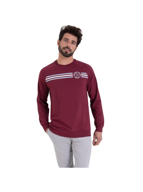 Pyjama long col rond homme Sport Athena - Kiabi