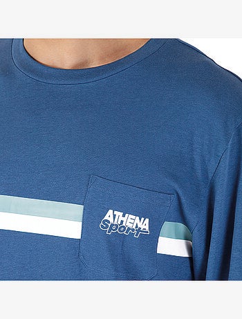 Pyjama long col rond homme Sportswear Athena