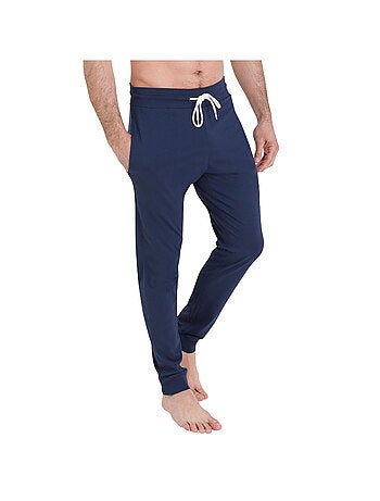 Pyjama long col rond homme Waffle Athena