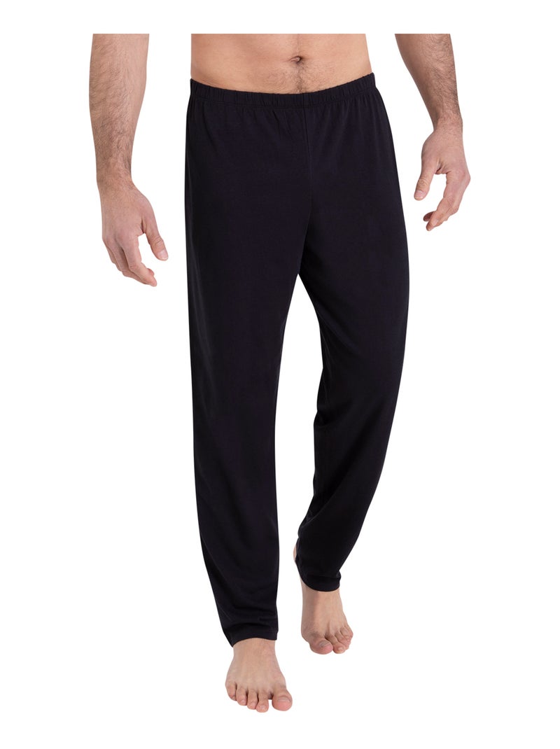Pyjama long col V homme Eco Pack Sérigraphie Athena Bleu Noir Noir - Kiabi