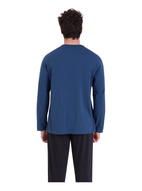 Pyjama long col V homme Eco Pack Sérigraphie Athena - Kiabi