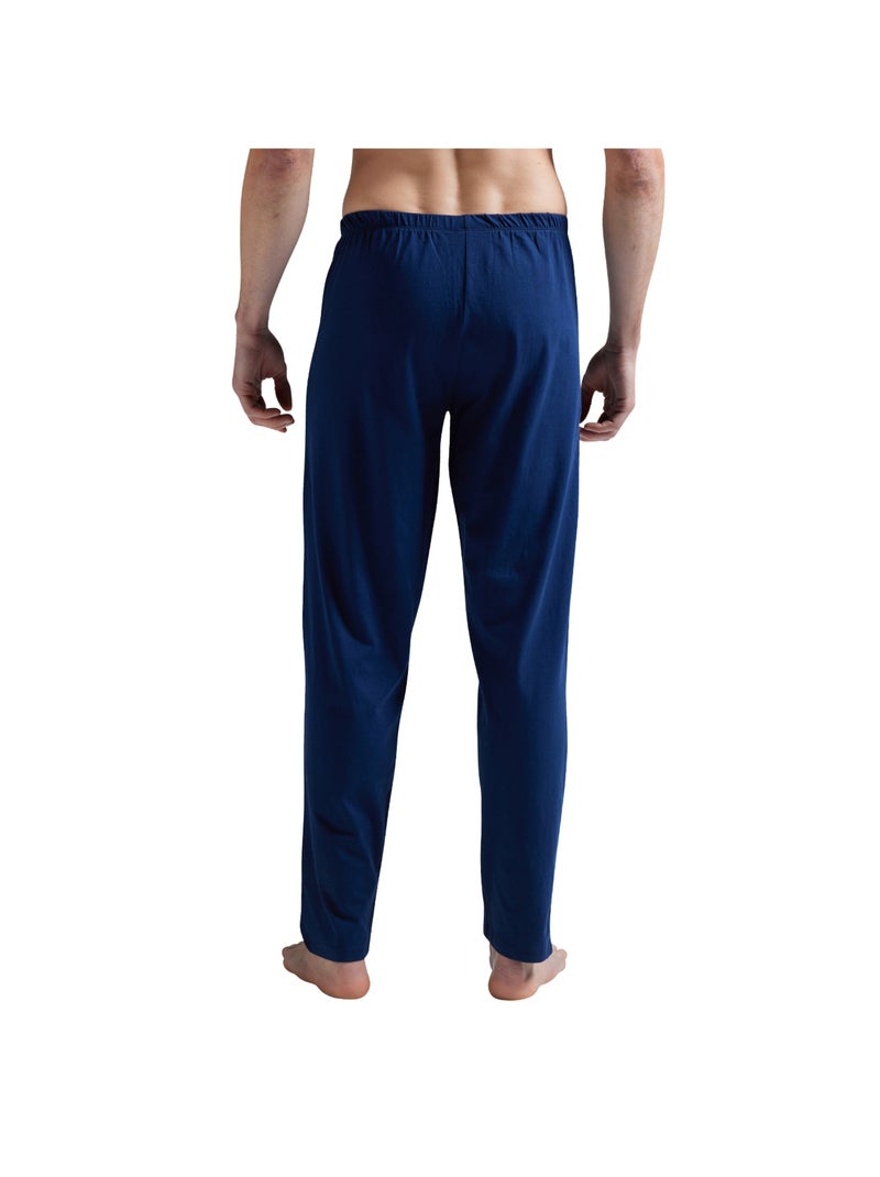 Pyjama long col V homme Ecopack Sérigraphie Gris Noir - Kiabi