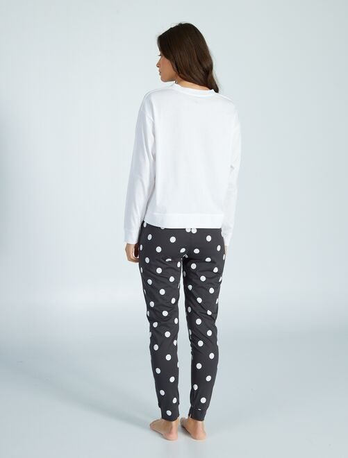 Pyjama long 'Dalmatien' - 2 pièces - Kiabi