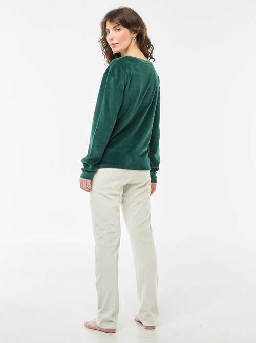 Pyjama long de Noël - 2 pièces - Kiabi