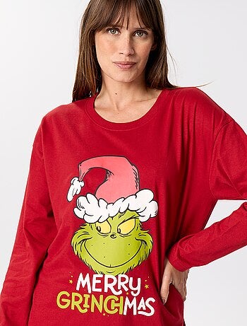 Pyjama long de Noël 'Le Grinch' - 2 pièces