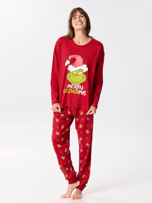 Pyjama long de Noël 'Le Grinch' - 2 pièces - Kiabi