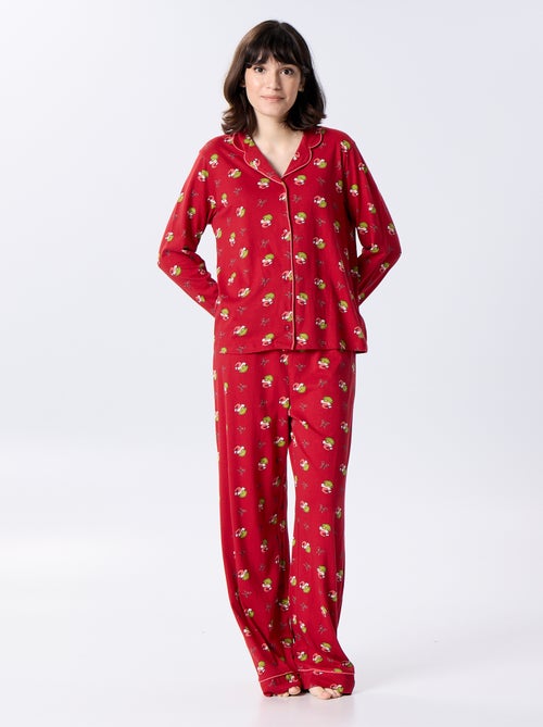 Pyjama long de Noël 'Le Grinch' - 2 pièces - Kiabi