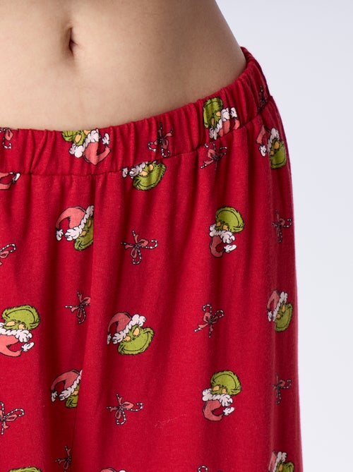 Pyjama long de Noël 'Le Grinch' - 2 pièces - Kiabi