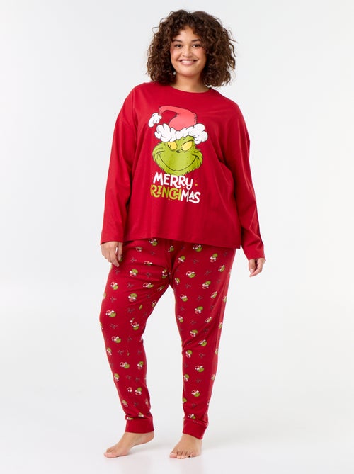 Pyjama long de Noël 'Le Grinch' - 2 pièces - Kiabi