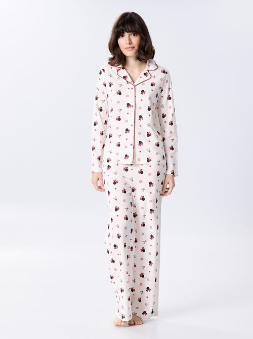 Pyjama long de Noël 'Mickey' 'Disney' - 2 pièces - Kiabi