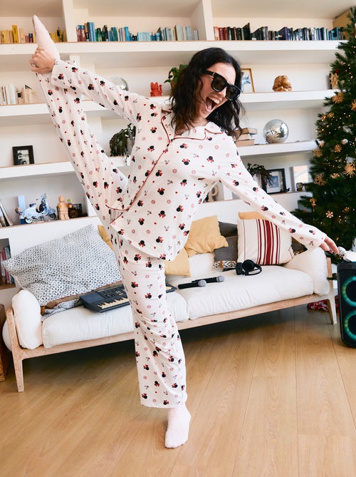 Pyjama long de Noël 'Mickey' 'Disney' - 2 pièces - Kiabi