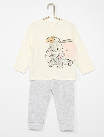 Pyjama 2 Pieces Vetements Bebe Beige Kiabi