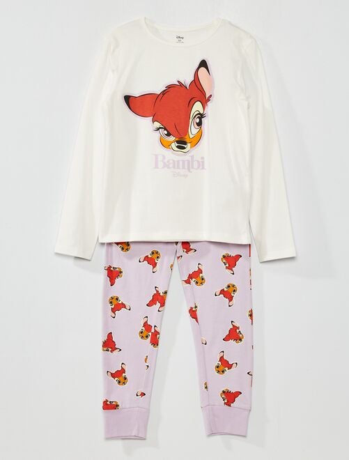 Pyjama long 'Disney' en jersey - 2 pièces - Kiabi