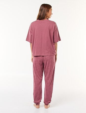 Pyjama long 'Disney' 'Stitch' t-shirt + pantalon - 2 pièces