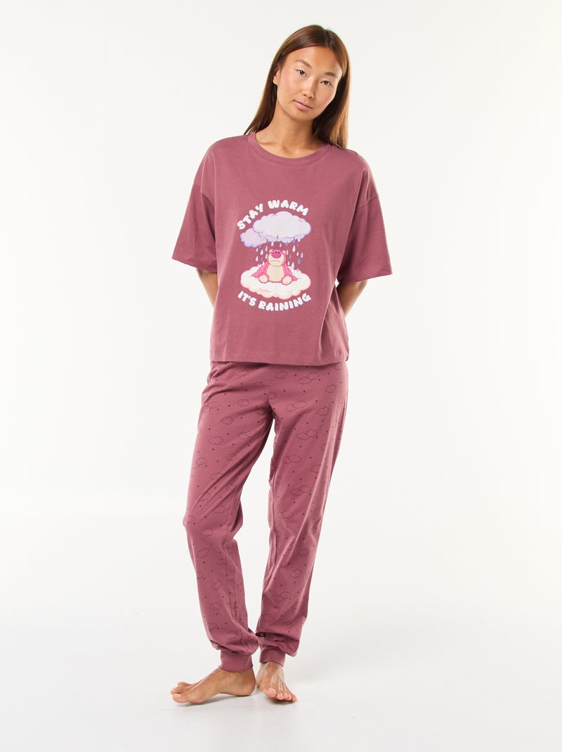 Pyjama long 'Disney' 'Lotso' 'Toy Story'  - 2 pièces Rose - Kiabi