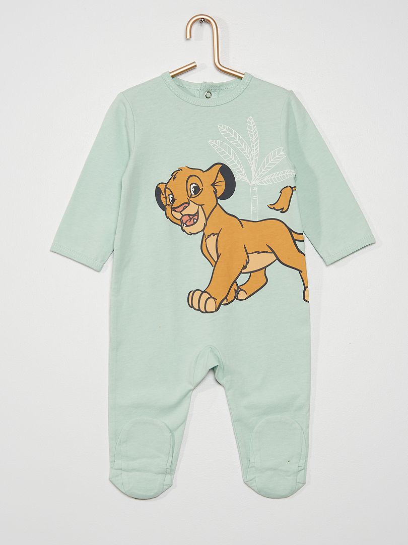 Pyjama long 'Disney' vert d'eau - Kiabi