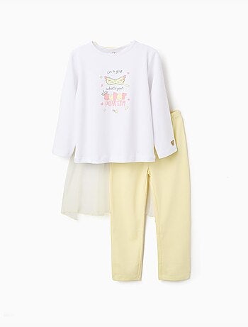 Pyjama long en coton avec cape amovible