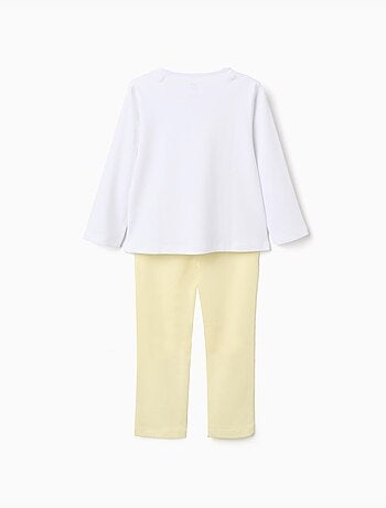 Pyjama long en coton avec cape amovible