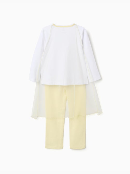 Pyjama long en coton avec cape amovible - Kiabi